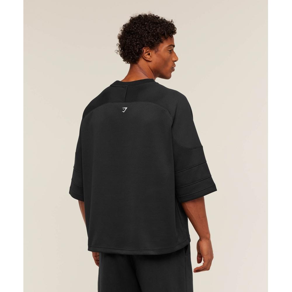 Gymshark American Football Jersey Black A4b2d Bb2j