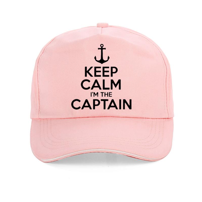 Keep Calm I'm The Captain Motor Boat Sailing Sea Funny Baseball Cap Summer Gifts Unisex Women Hat Adjustable Snapback Hats