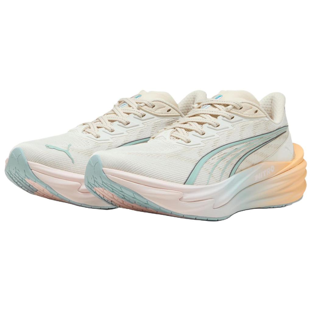 Puma Кроссовки для бега Deviate Nitro 4 Run Club Женские Белые Тепло-белые Lucite 312904-01