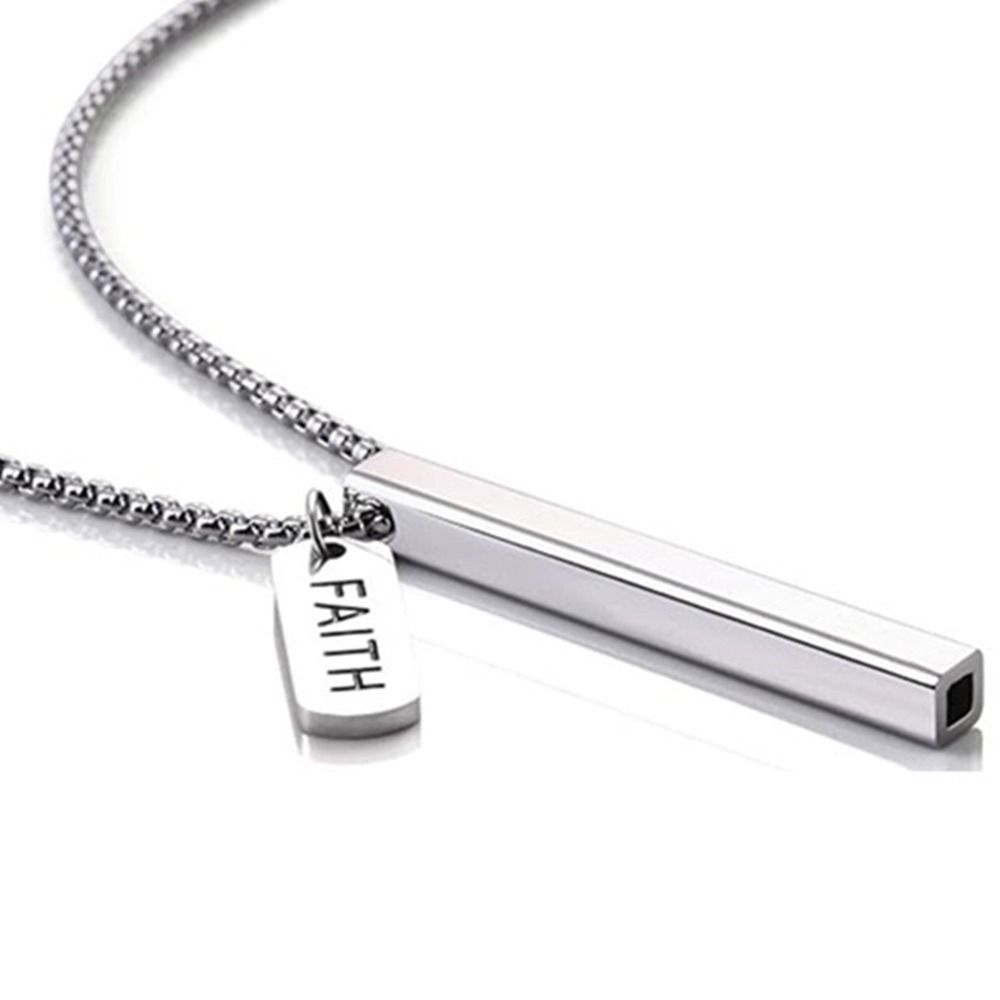 Ожерелье из нержавеющей стали для осознанного дыхания, стрессовое, тревожное, свисток, ожерелье для женщин и мужчин