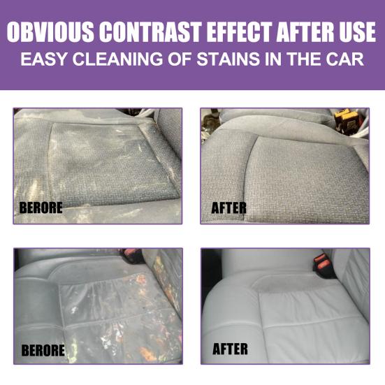 120ML Car Seat Cleaner Auto Interior Dashboard Seat Leather Stain Removal Restore Gloss