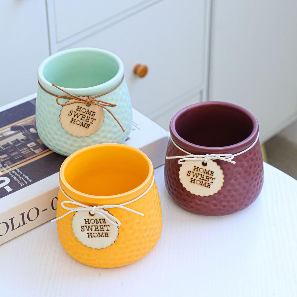 Керамический красочный цветочный горшок, сочный горшок, горшок для растений, кашпо, бонсай, домашний декор, украшение для сада, настольные украшения