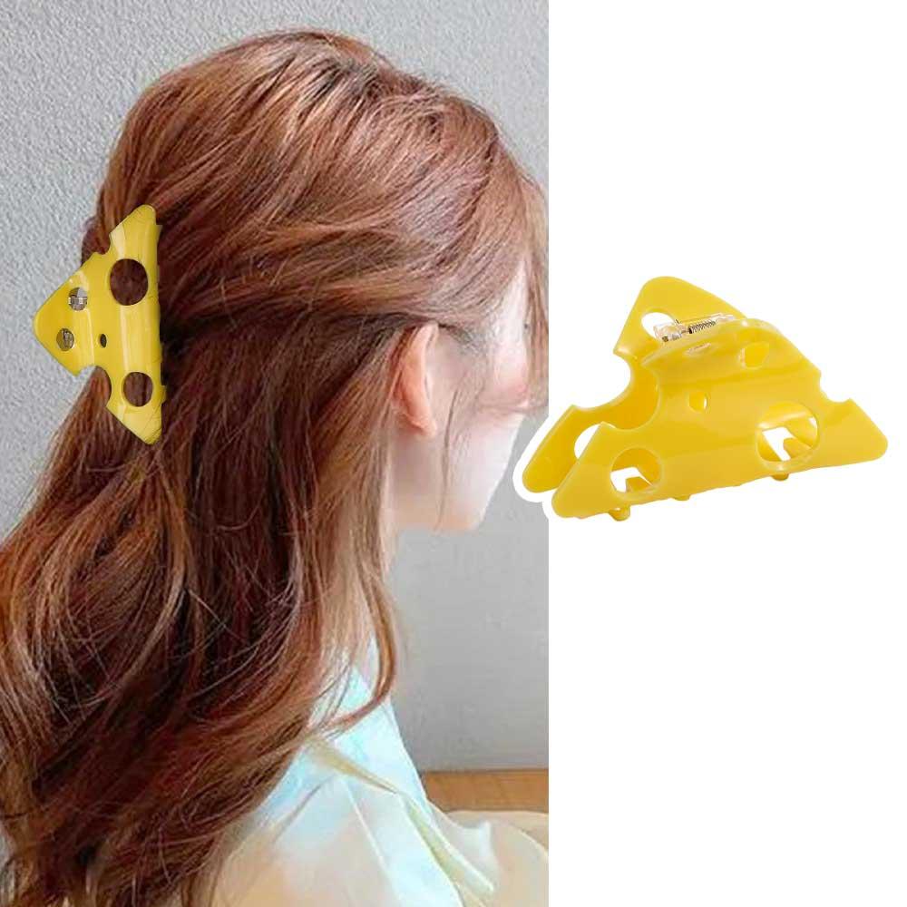 Y2k Hair Clip Hollow Shark Clip Fashion Cheese Acetate Hair Claw  Wash Face