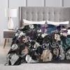 Choso  Flannel Throw Blankets Kaisens Anime Blankets for Bed Couch Super Soft Bedding Throws