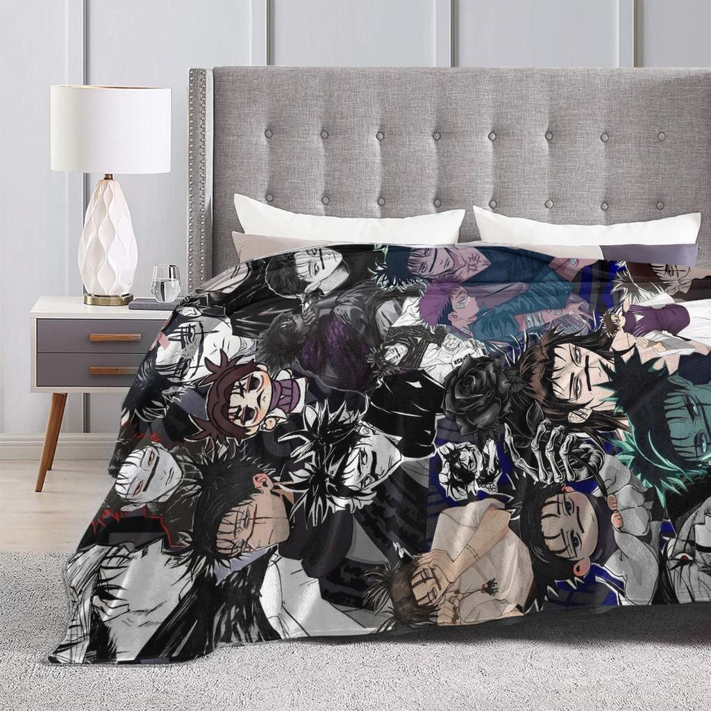 Choso Flannel Throw Blankets Kaisens Anime Blankets for Bed Couch Super Soft Bedding Throws