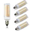 Pack of 5  E11 LED Bulbs, 7W, E11 Base, 100V, 730LM, Dimmable, Equivalent To 70W-75W Halogen Lamps, Energy-Saving, High Brightness, Warm White