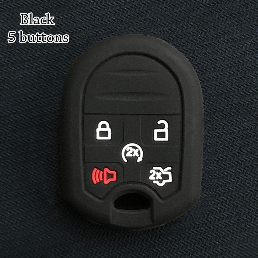 Silicone Silicone Case 4/5 Buttons Car Key Box Accessories Car Key Cover for Ford Car