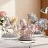 Acrylic Horse Ornament 2D Flat Horse Tabletop Decoration Collectible Colorful Horse Centerpiece