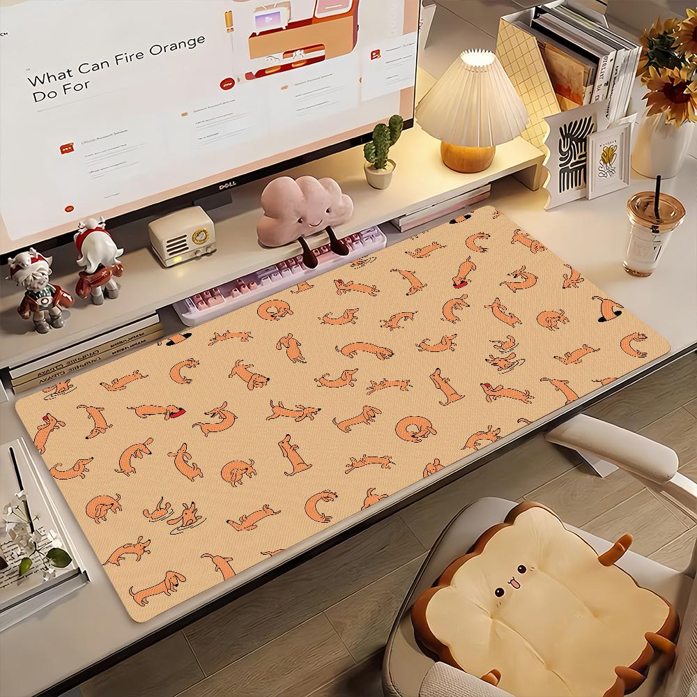 Dachshund Cute Mouse Pad Computer Laptop Rubber Non-slip Mouse Mat Mousepad Gamers Decoracion Desk Mat