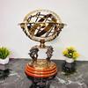 45.72 Cm Brass Armillary With Working Compass, Lion Brass Armillary Sphere Astrolabe Nautical Marine Tabletop  Sphere Globe