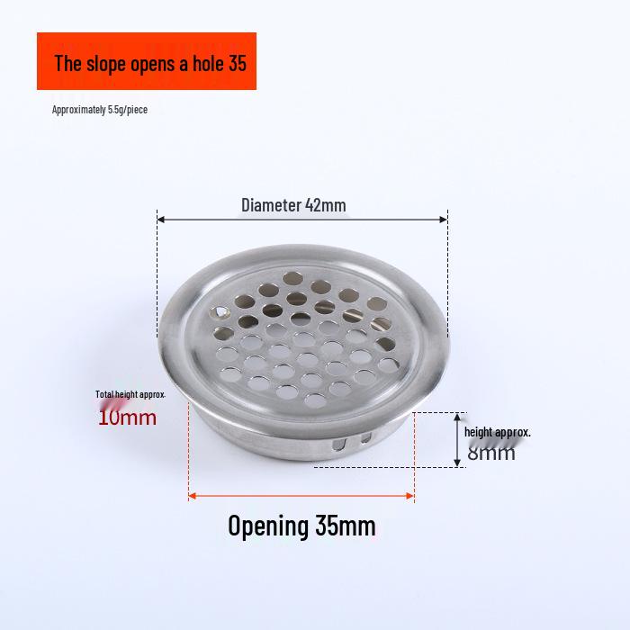 Stainless Steel Ventilation Mesh Cover for Cabinets and Wardrobes