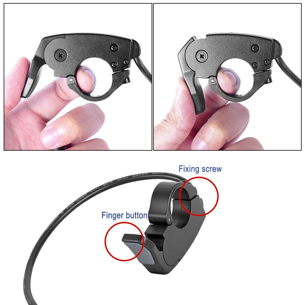 Universal 36V 48V 60V 72V Finger Throttle For Electric Bicycle Scooter Accelerator Female Plug Thumb Throttle Quick Disassembly Throttles 2
