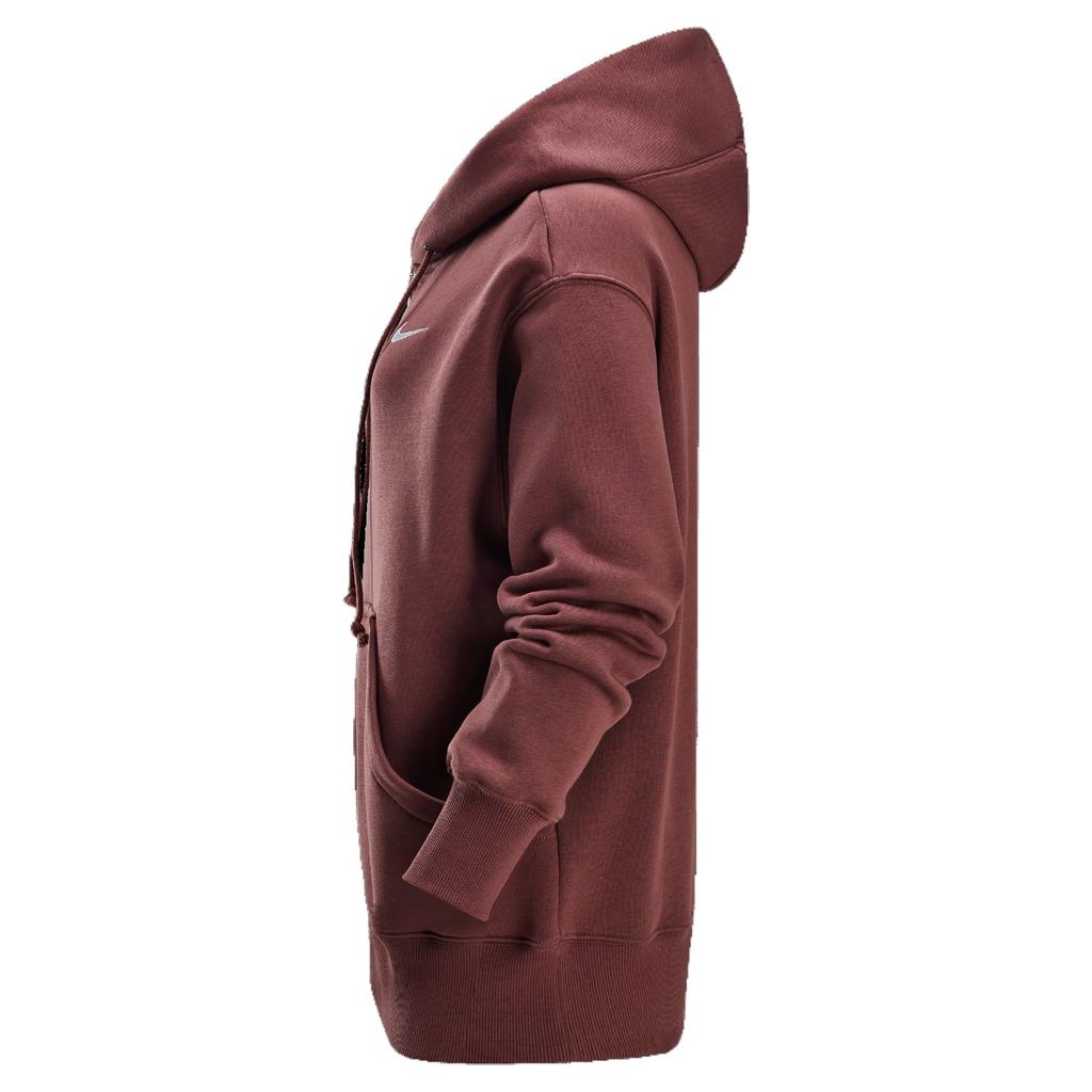 Nike Спортивная толстовка с капюшоном Phoenix Fleece Oversized на молнии для женщин Красный Sepia Sail DQ5759-218