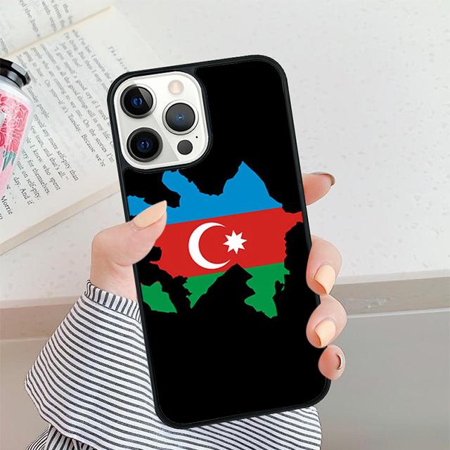 Чехол для телефона с флагом Азербайджана для iPhone 17 Air 15 16 11 12 13 14 Pro Max Чехол для iPhone 17 Air Max Plus coque Fundas