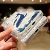 Мягкий силиконовый чехол с рисунком кита для Samsung S25 Edge S24 FE S23 Ultra S22 A16 A56 A36 A15 A55 A35 с ромбовидной рамкой, прозрачный противоударный чехол