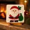 Holiday Memory Souvenir Christmas Mosaic Art DIY Kit Sea Glass Craft Santa Tree Kit Wreath Patterns Seasonal Project for Adults Handmade Decoration