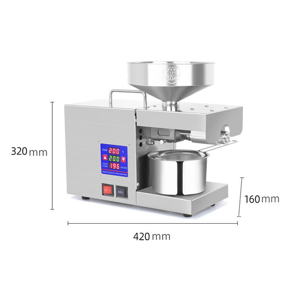 LTP333 610W Интеллектуальный пресс из нержавеющей стали для бытовой кухни и коммерческого масла с цифровым управлением