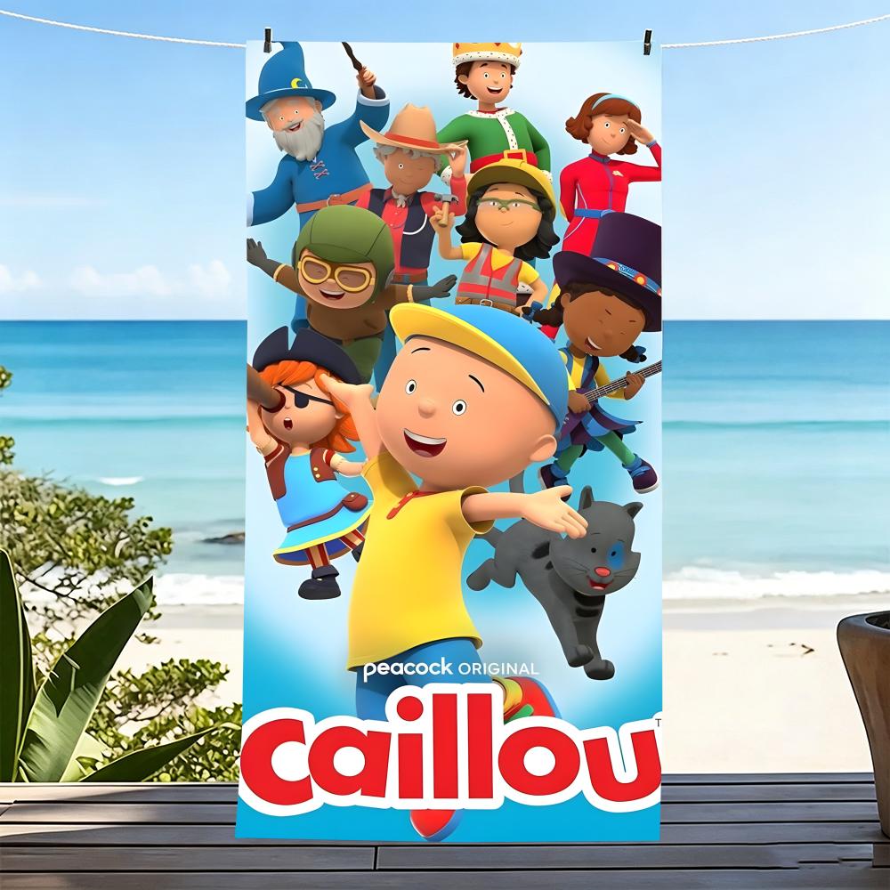 C-Caillou-S Полотенце Микрофибра Пляжное Полотенце, Быстросохнущее, Без Песка, Ультратонкое Волокно, Супер Мягкое.