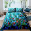 Oil Painting Flowers Digital Printing Polyester Bedding Sets Adult Bedclothes Quilt Art Duvet Cover Set Single King Queen Size