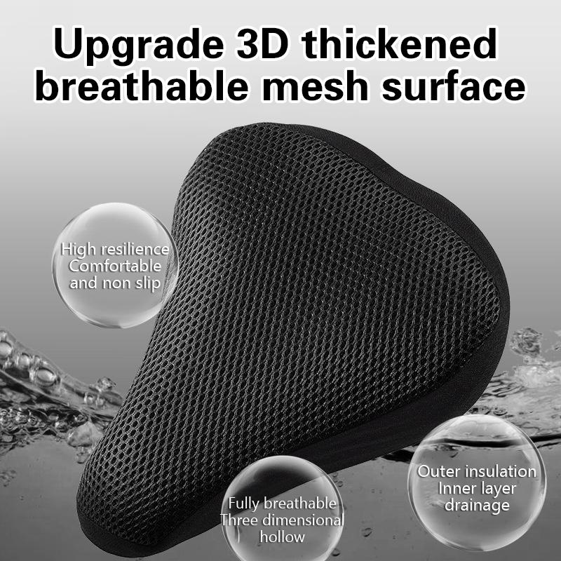 Велосипедное седло 3D Мягкий чехол на сиденье велосипеда Силиконовая подушка сиденья для езды на велосипеде Дышащее седло Удобное велосипедное седло