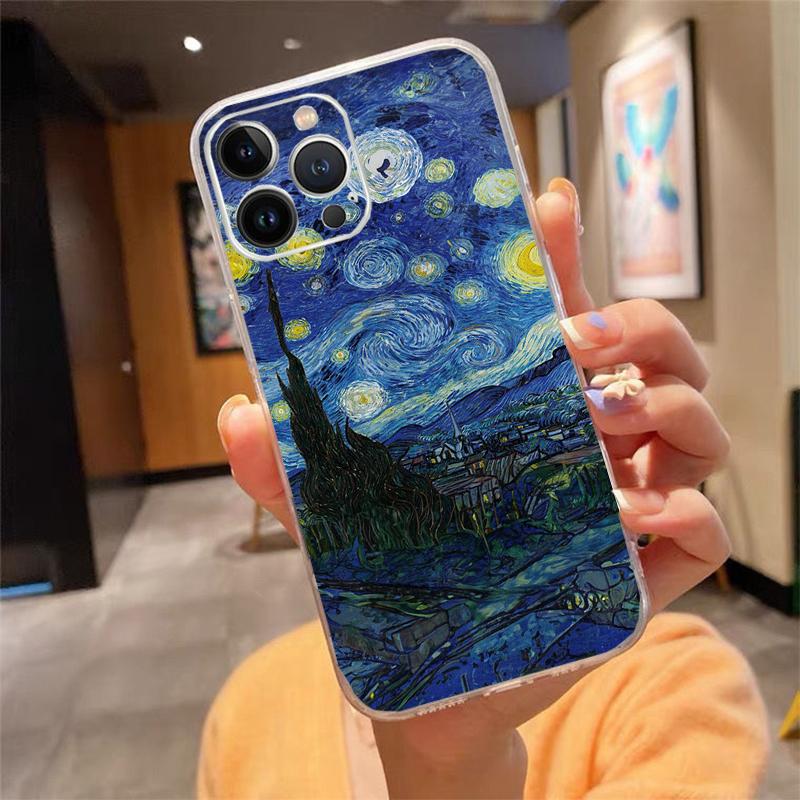 Vincent Van Gogh Art Phone Case For iPhone 17 Pro Max Air 16 15 14 13 Pro Max 15 16 Pro 15Plus