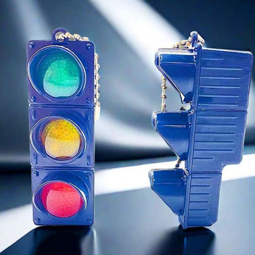 Пластиковый светофор брелок сумка подвеска 3D брелок смешной сигнальный фонарь подвеска студент