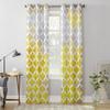 Марокканская текстура Желтая картина маслом Современные шторы для гостиной, спальни, кухни, шторы, занавески