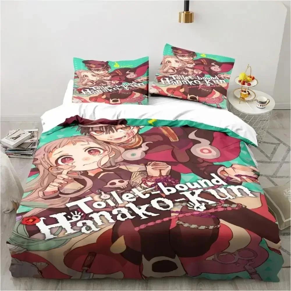 Модный аниме постельный комплект Hanako-Kun из туалета 3D-печать Пододеяльники Наволочки Одеяло Постельное белье Постельное белье Постельное белье