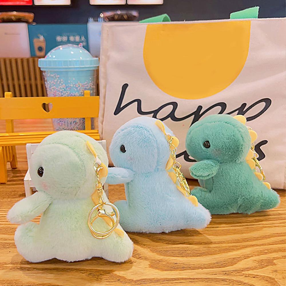 Милый динозавр плюшевая кукла игрушки кулон 12 см мягкая кукла брелок кавайный мультфильм плюшевая подвеска автомобиль