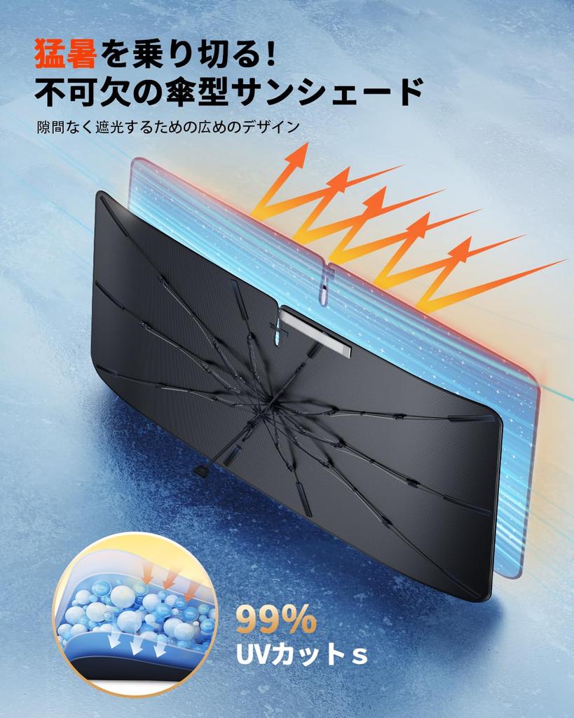 ECOZEN 2025 Umbrella Type Honda Vezel RV Sunshade for Windshield Windshield Sun Shade Blackout Thermal Protection UV Protection