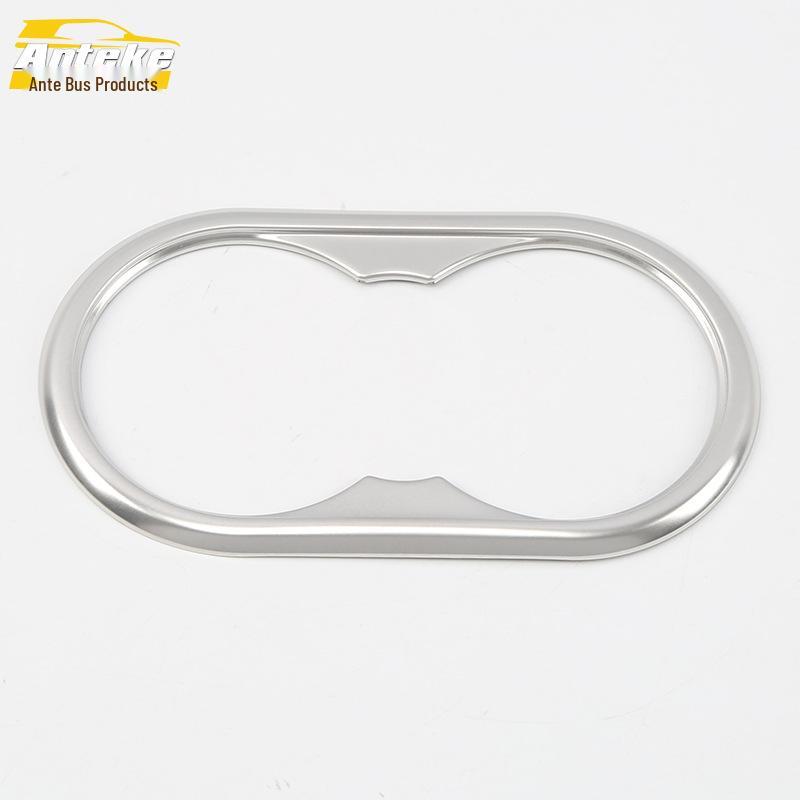 Rear Row Cup Holder Decorative Frame for 18 T500 - Third Row Armrest Box Car Accessory.