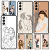 Baby Girl Mom Family Phone Case For Samsung Galaxy S24 S23 Ultra S22 S21 S20 FE 5G S10 S10E S9 Plus S8 Soft Silicone Black Cover