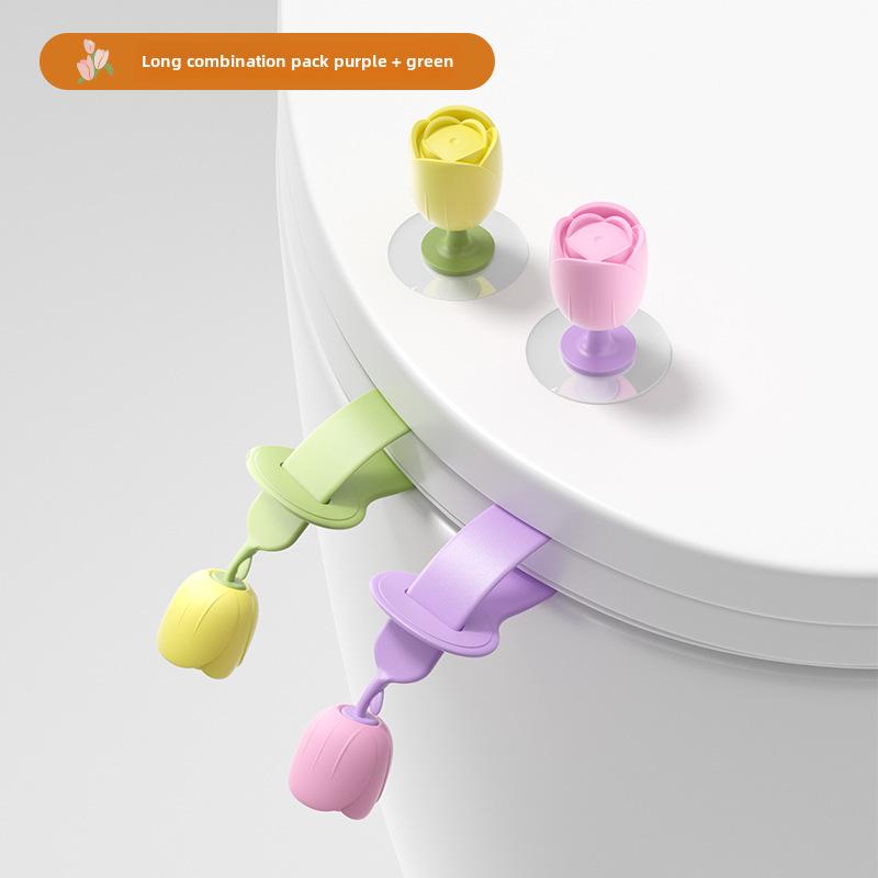 Креативная ручка-подъемник крышки унитаза с защитой от грязи