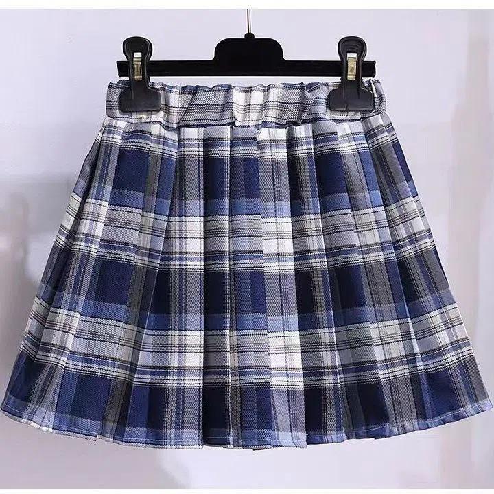 Осенние костюмы в стиле колледжа для девочек: Модный комплект из двух предметов: толстовки и плиссированная юбка