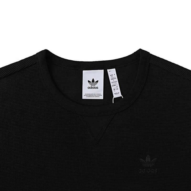 adidas Футболка с коротким рукавом Originals Crew Neck Pullover для мужчин, черные JX2639