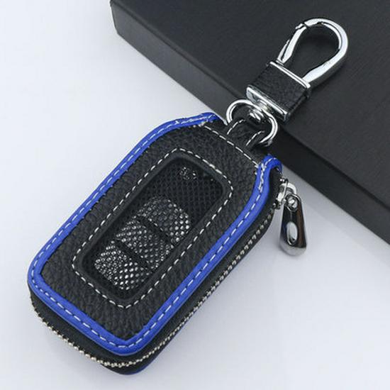 Universal Leather Car Key Pouch for Men & Women - Protective Remote Case for Volkswagen, Toyota, Hyundai, Honda