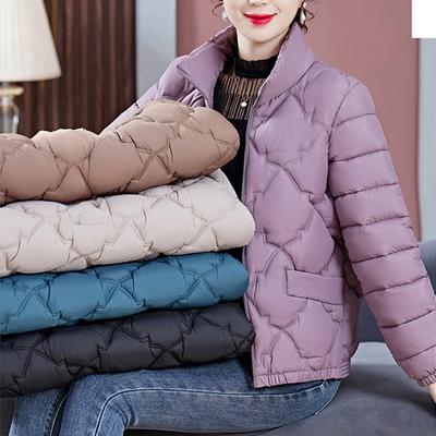 Осенне-зимняя модная куртка из хлопка с пухом большого размера, теплая куртка-пальто со стоячим воротником