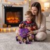Skin Friendly Holiday Baskets Halloween Pumpkin Candy Basket with Handle, Soft Plush Trick or Treat Bag for Kids, Portable Gift Party Favor