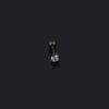 2Pcs Medical Titanium Steel Zircon Ear Studs Korean Girls Men's Diamond Earrings Fashion Ear Bone Studs
