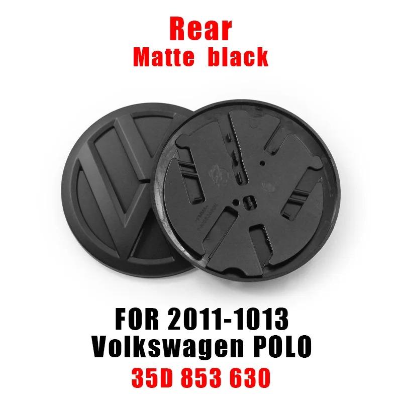 RUN1 Volkswagen 120mm 110mm Car Emblem Logo Hood Front And Rear Tail Mark Rear Badge 6R0853600A Accessory For VW Polo 2011 2012 2013