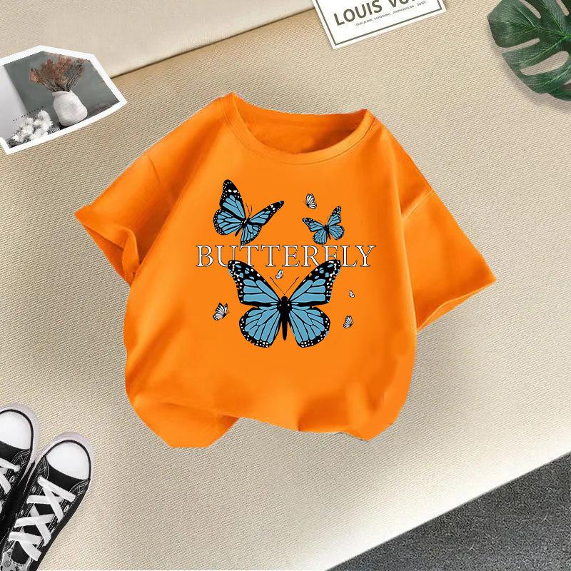 Children's Casual Short-sleeved T-shirt - Summer Girls' Loose Bowknot T-shirt