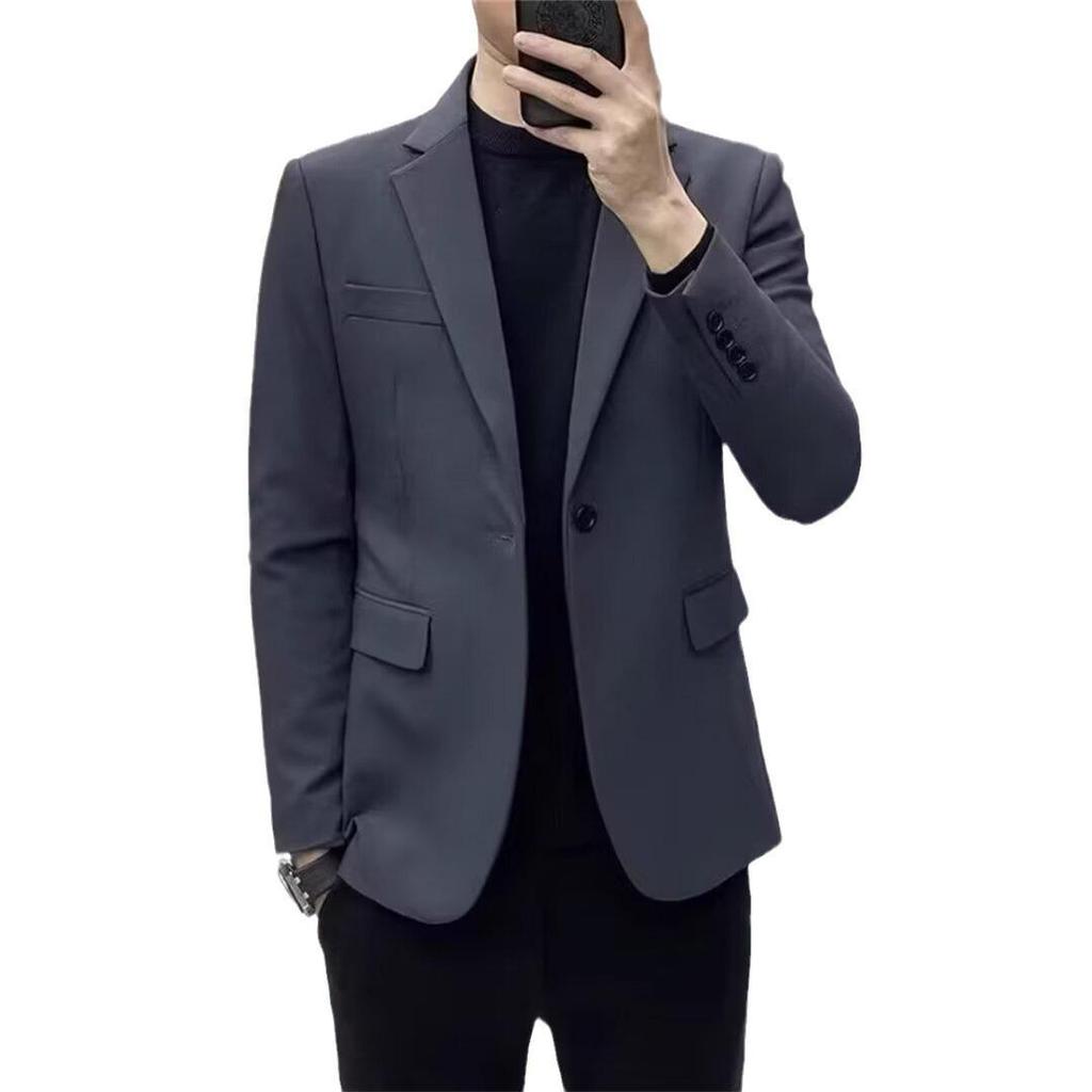 Мужской повседневный пиджак - тренд весны/осени 2024 года, молодежный универсальный деловой топ