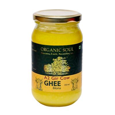 Масло Гхи из молока А2 (350 мл), A2 Gir Cow Ghee, Organic Soul