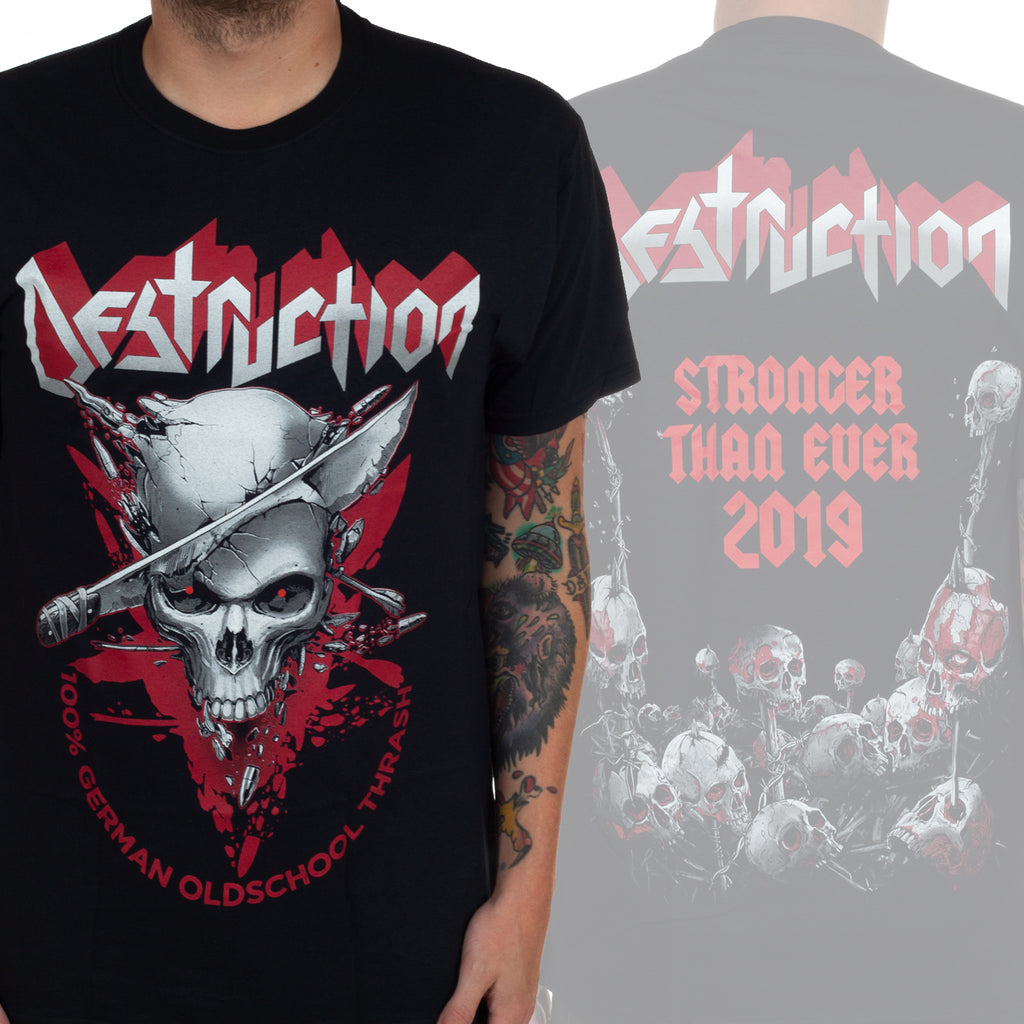 Футболка с принтом группы Destruction Mad Butcher Хлопок Графическая футболка Унисекс Женская Летняя Уличная одежда Топ