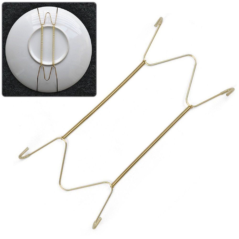 8" To 16" W Type Artwork Photo Frame Wall Display Dish Spring Holder Invisible Hook Plates Hanger