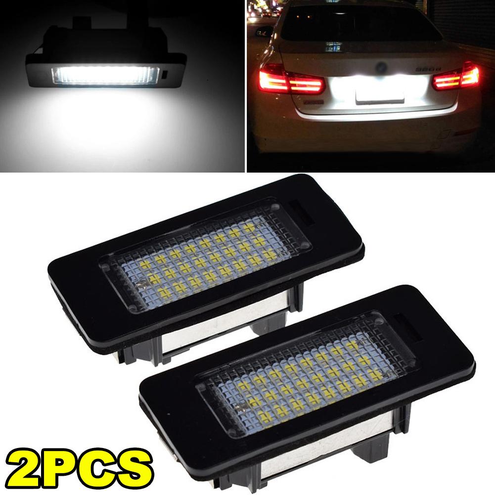 1/2 шт. 24 светодиода подсветки номерного знака для BMW E90 M3 E91 E92 E70 X5 X6 E39 F30 E60 E61 E93 Автомобильные товары Подсветка номерного знака