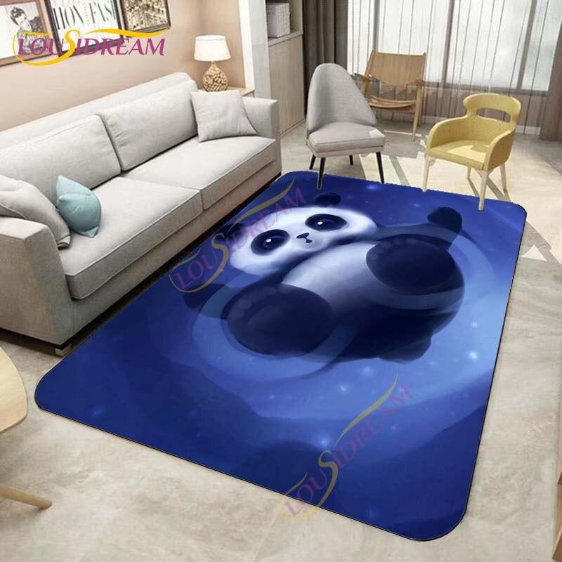 Ковры с животными, милый коврик с узором панды, бамбуковый дверной коврик, коврик с принтом панды, ковры для спальни, гостиной, домашний декор