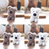 West Highland Dog Plush Keychain Backpack Charm Pp Cotton Stuffed Animal Gift For Pet Lovers