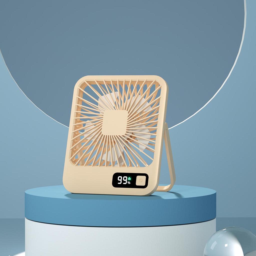 Настольный вентилятор, портативный USB-перезаряжаемый вентилятор, наклон на 180°, складной персональный вентилятор с индикатором питания, 5 скоростей, бесшумный настольный вентилятор