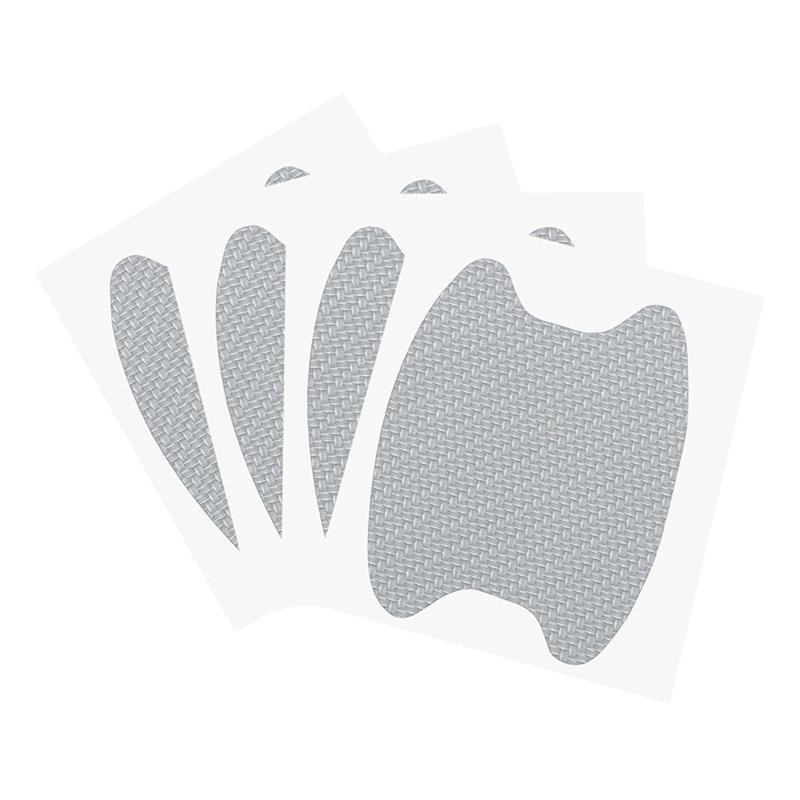 Наклейка на ручку двери автомобиля, углеродное волокно, защита от царапин, защита чашки, не оставляющая следов, защитная пленка для ручки двери автомобиля, универсальная